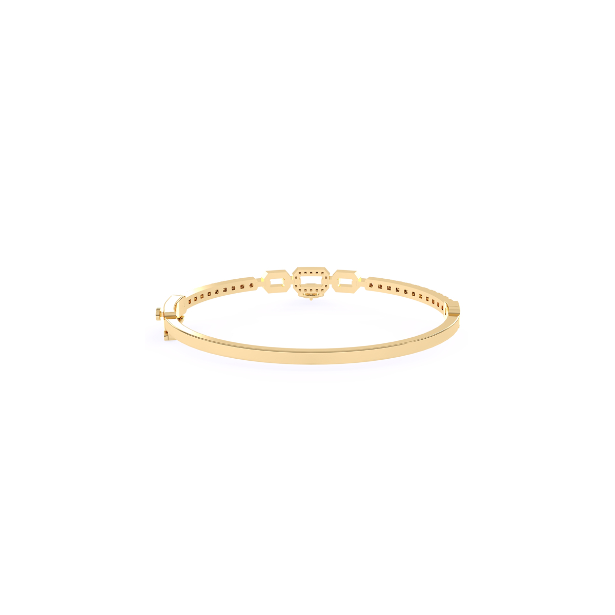 Fancy Lock Style Lab Grown Bracelet